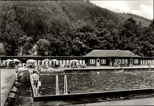 Ak Leutenberg in Thüringen, Schwimmbad