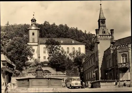 Ak Leutenberg in Thüringen, Marktplatz