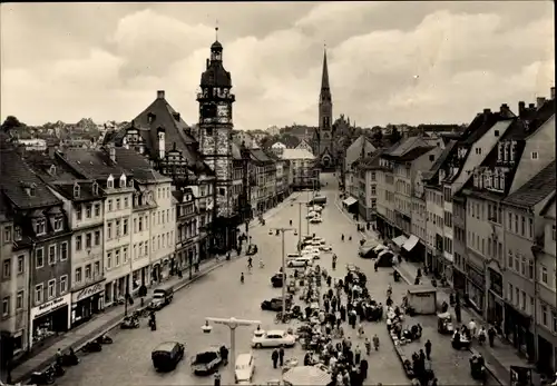 Ak Altenburg in Thüringen, Markt, Kirche