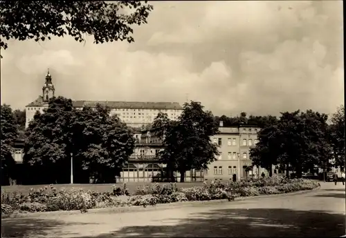 Ak Rudolstadt in Thüringen, Wilhelm Pieck Platz, Parkanlage