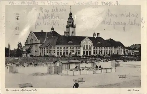 Ak Świnoujście Swinemünde Pommern, Kurhaus