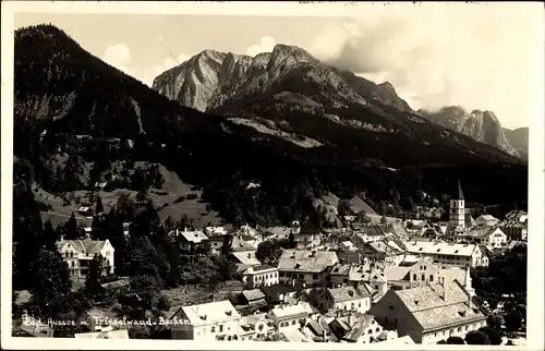 Ak Bad Aussee Steiermark, Gesamtansicht mit Trisselwand
