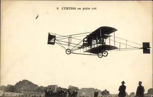 Ak Curtiss en plein vol, Flugpioniere