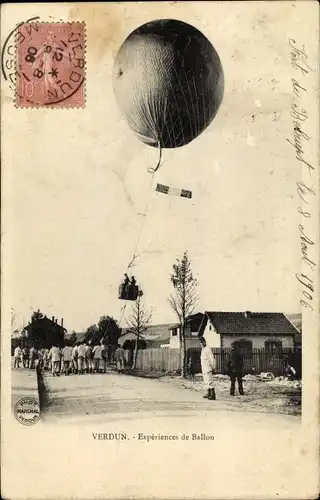 Ak Verdun, Experiences de Ballon