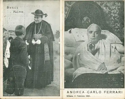 Klapp Ak Andrea Carlo Ferrari, Erzbischof von Mailand