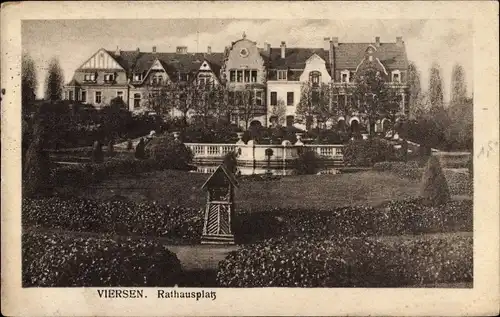 Ak Viersen in Nordrhein Westfalen, Rathausplatz