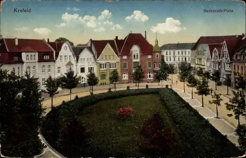 Ak Krefeld am Niederrhein, Beckerath Platz