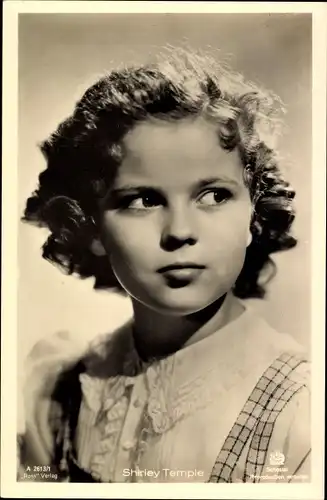 Ak Schauspielerin Shirley Temple, Portrait