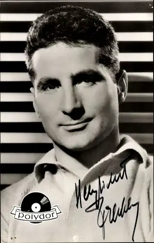 Ak Freddy Quinn (1931 - ), Schauspieler, Schlagersänger, Polydor, Autogramm