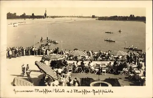 Ak Hannover, Maschsee, Blick von der Maschsee-Gaststätte