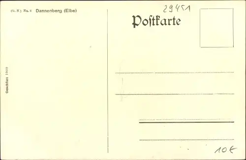 Ak Dannenberg an der Elbe, Flusspartie