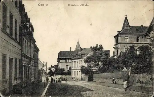 Ak Colditz in Sachsen, Dresdener Straße