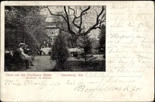 Ak Ratzeburg im Herzogtum Lauenburg, Farchauer Mühle