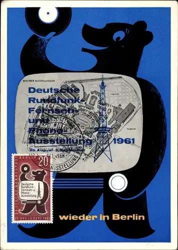 Ak Deutsche Rundfunk-, Fernseh- und Phono-Ausstellung, Berlin 1961