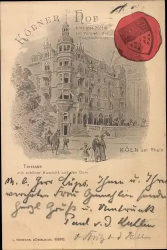 Litho Köln am Rhein, Hotel Kölner Hof