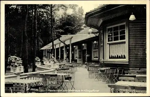 Ak Königsforst Köln, Restaurant zum Waldhaus