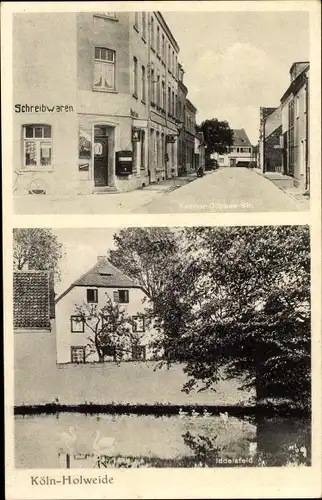 Ak Holweide Köln am Rhein, Kaspar-Düppes-Straße, Burg Iddelsfeld