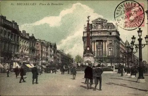 Ak Bruxelles Brüssel, Place de Brouckere