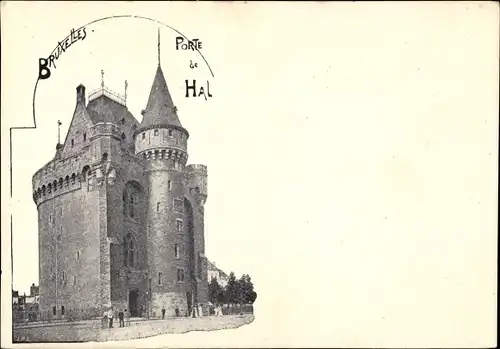 Ak Bruxelles Brüssel, Porte de Hal