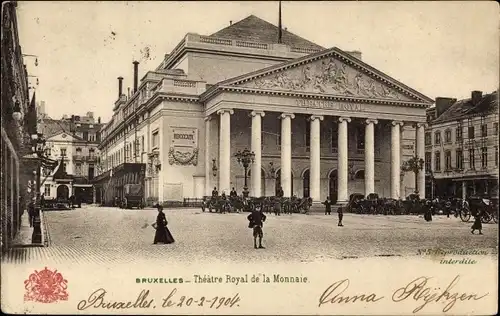 Ak Bruxelles Brüssel, Theatre Royal de la Monnaie
