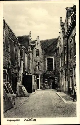 Ak Middelburg Zeeland, Kuiperspoort, Straßenpartie, Tor