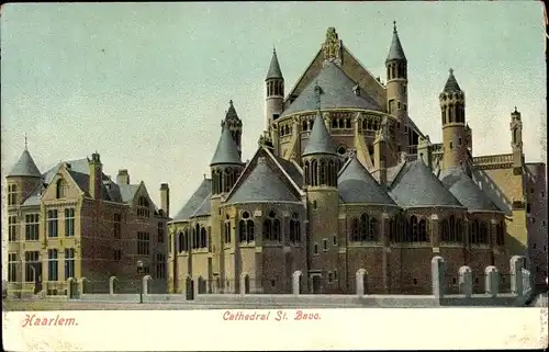 Ak Haarlem Nordholland Niederlande, Cathedral St. Bavo