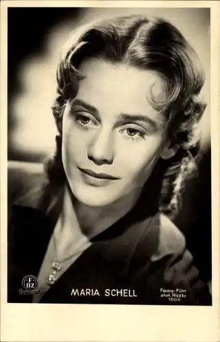 Ak Schauspielerin Maria Schell, Portrait, FBZ Verlag