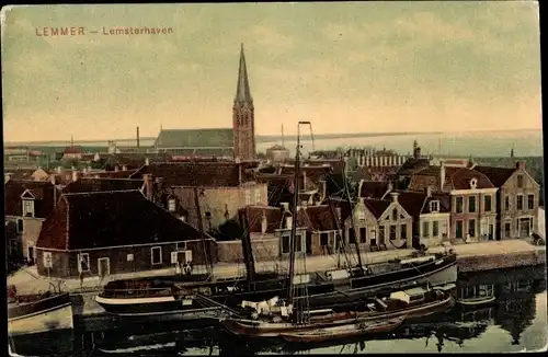 Ak Lemmer Friesland Niederlande, Lemsterhaven