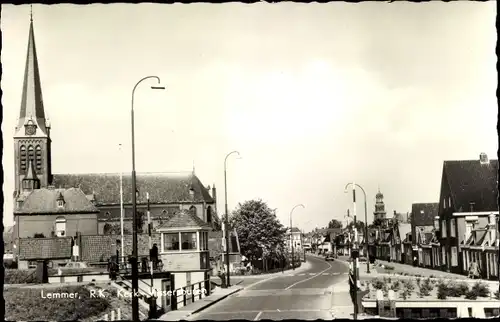 Ak Lemmer Friesland Niederlande, R.K. Kerk Vissersburen