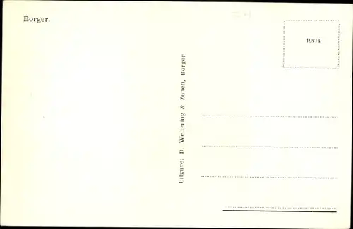 Ak Borger Drenthe Niederlande, Straßenansicht