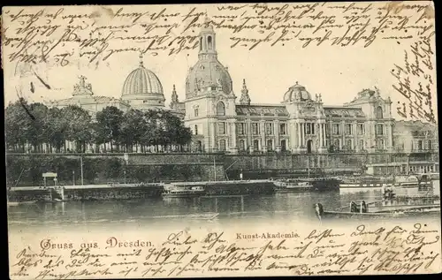 Ak Dresden Altstadt, Kunst Akademie