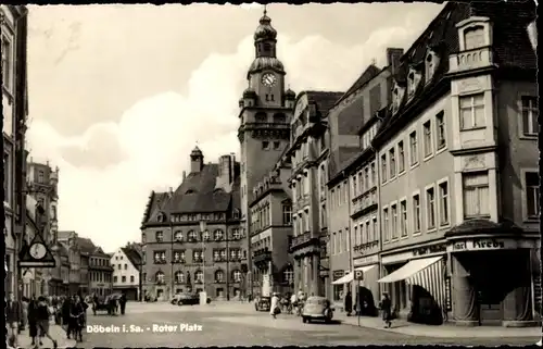 Ak Döbeln in Sachsen, Roter Platz