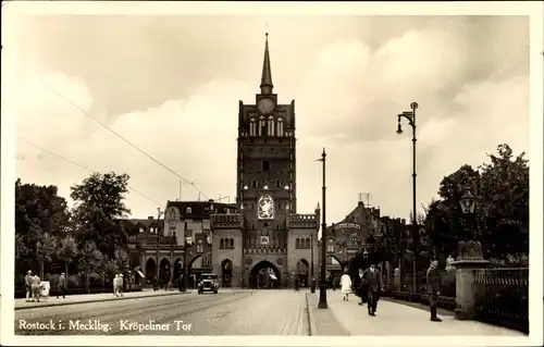 Ak Hansestadt Rostock, Kröpeliner Tor