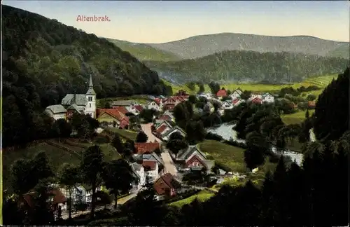 Ak Altenbrak Thale im Harz, Ort mit Umgebung