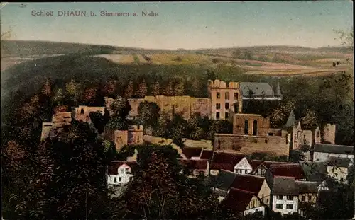 Ak Dhaun im Hunsrück, Schloss Dhaun, Panorama