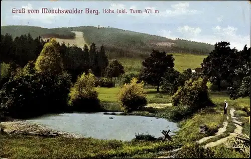 Ak Wilthen in Sachsen, Mönchswalder Berg, Aussichtsturm