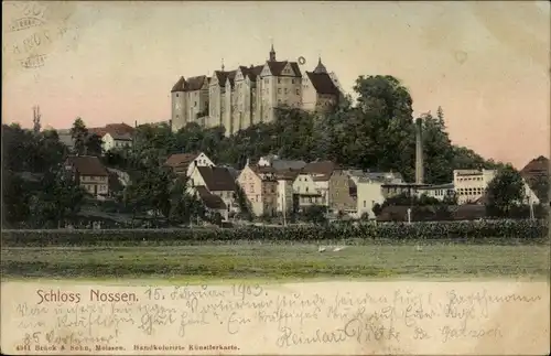 Ak Nossen in Sachsen, Schloss Nossen, Außenansicht
