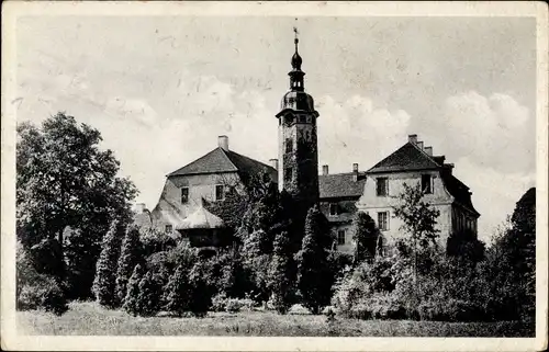 Ak Machern in Sachsen, Schloss