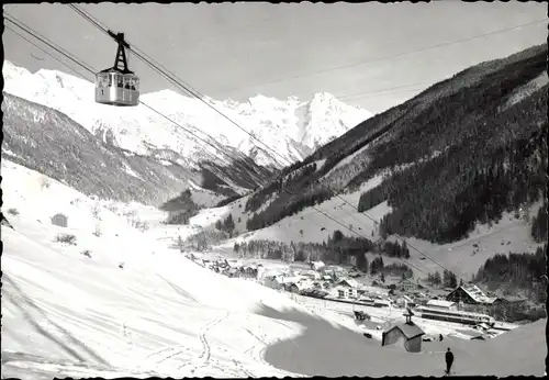 Ak Sankt Anton am Arlberg Tirol Österreich, Dorfpartie im Winter