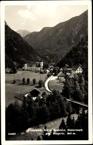 Ak Wildalpen Steiermark, Teilansicht, Riegerin