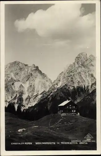 Ak Steiermark, Mödlinger Hütte, Reichenstein