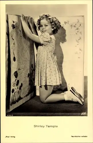 Ak Schauspielerin Shirley Temple, Kniend, Ross Verlag 9722 2