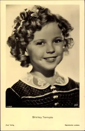 Ak Schauspielerin Shirley Temple, Ross Verlag 9793/2