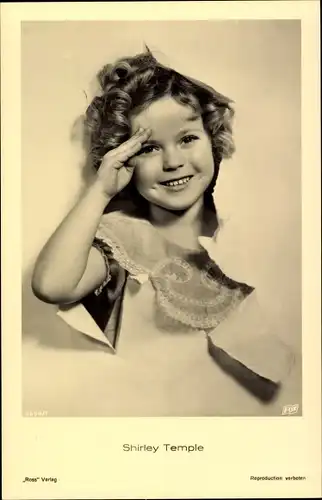 Ak Schauspielerin Shirley Temple, Ross Verlag 9694 1