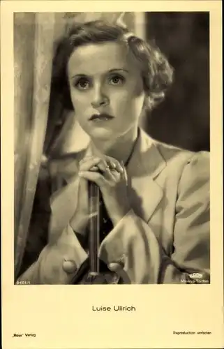 Ak Schauspielerin Luise Ullrich, Portrait, Ross Verlag 9405/1