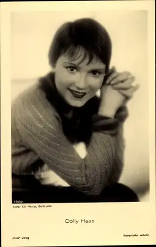 Ak Schauspielerin Dolly Haas, Portrait, Autogramm