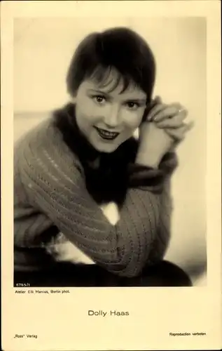 Ak Schauspielerin Dolly Haas, Portrait, Autogramm