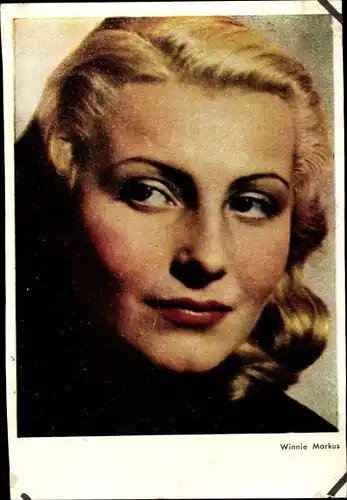 Ak Schauspielerin Winnie Markus, Portrait