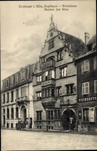 Ak Colmar Kolmar Elsass Haut Rhin, Weinbörse