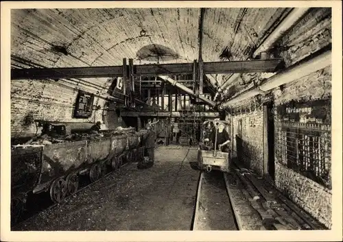 Ak RWKS, Zeche, Füllort, Sammelbahnhof, Untertage, Güterloren